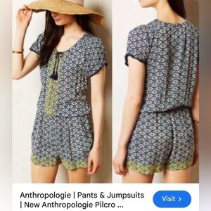Anthropologie Lilka Romper - size M